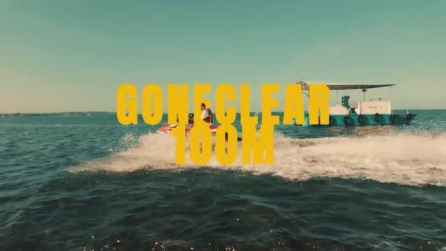 Goneclear speedboat on open water